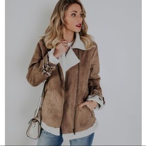Faux Suede Brown Mocha Jacket VICI Collection